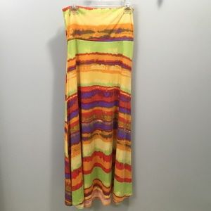 Multi-colored maxi skirt size S